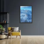 Poster De witte bergen Rechthoek Verticaal Met Lijst Template PBL 50 70 Verticaal Natuur 40 2