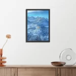 Poster De witte bergen Rechthoek Verticaal Met Lijst Template PBL 50 70 Verticaal Natuur 40 3