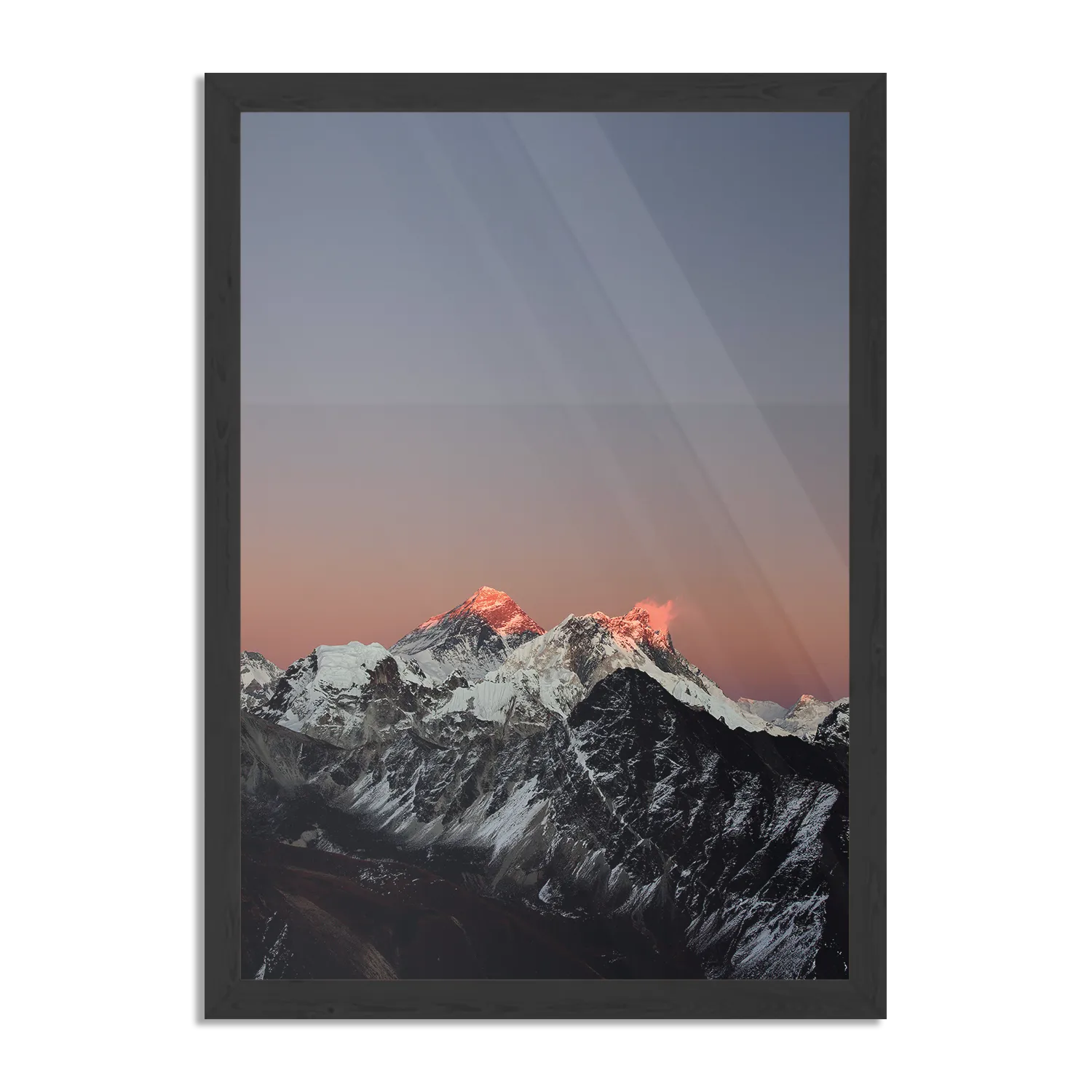 Poster Het Witte gebergte Rechthoek Verticaal Met Lijst Template PBL 50 70 Verticaal Natuur 45 1