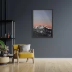 Poster Het Witte gebergte Rechthoek Verticaal Met Lijst Template PBL 50 70 Verticaal Natuur 45 2