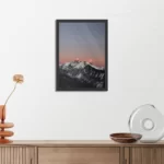 Poster Het Witte gebergte Rechthoek Verticaal Met Lijst Template PBL 50 70 Verticaal Natuur 45 3