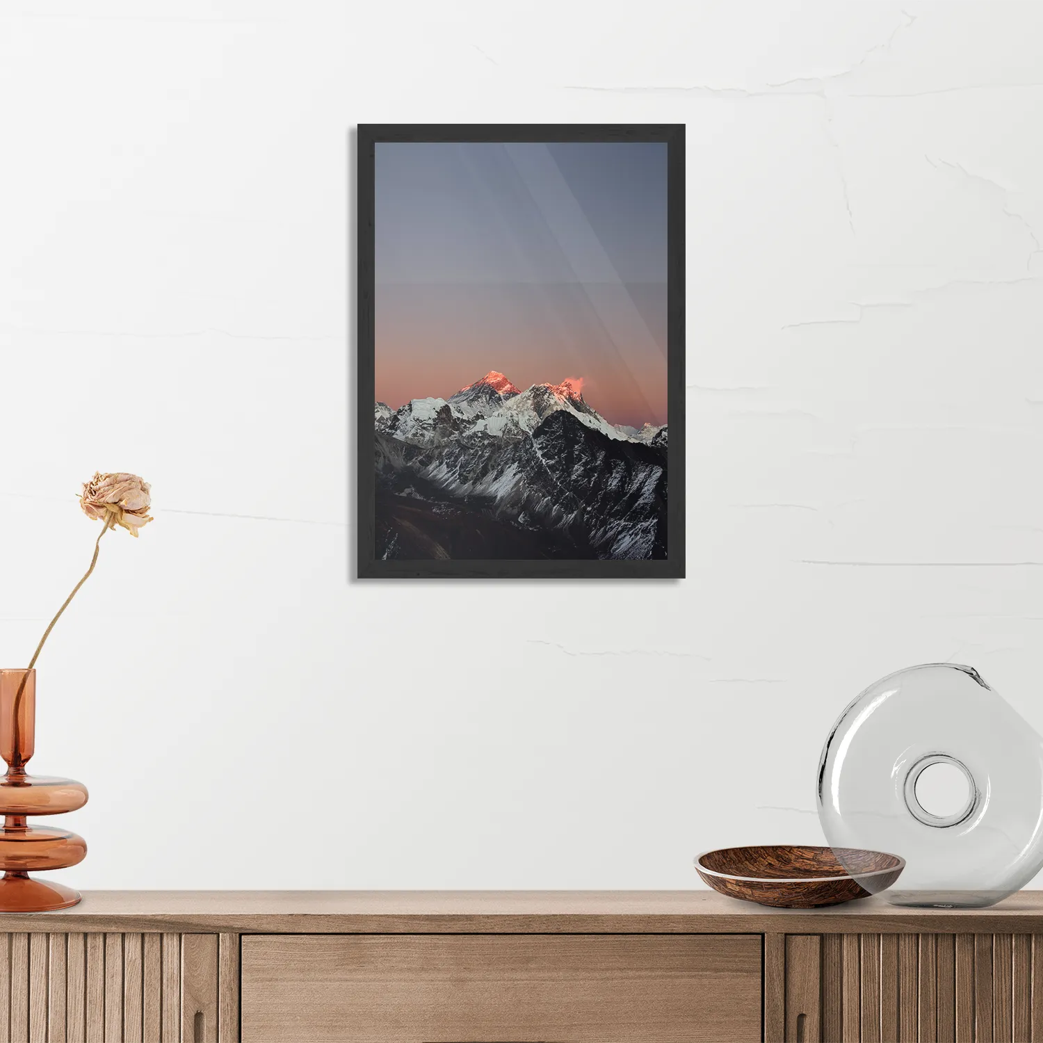 Poster Het Witte gebergte Rechthoek Verticaal Met Lijst Template PBL 50 70 Verticaal Natuur 45 3