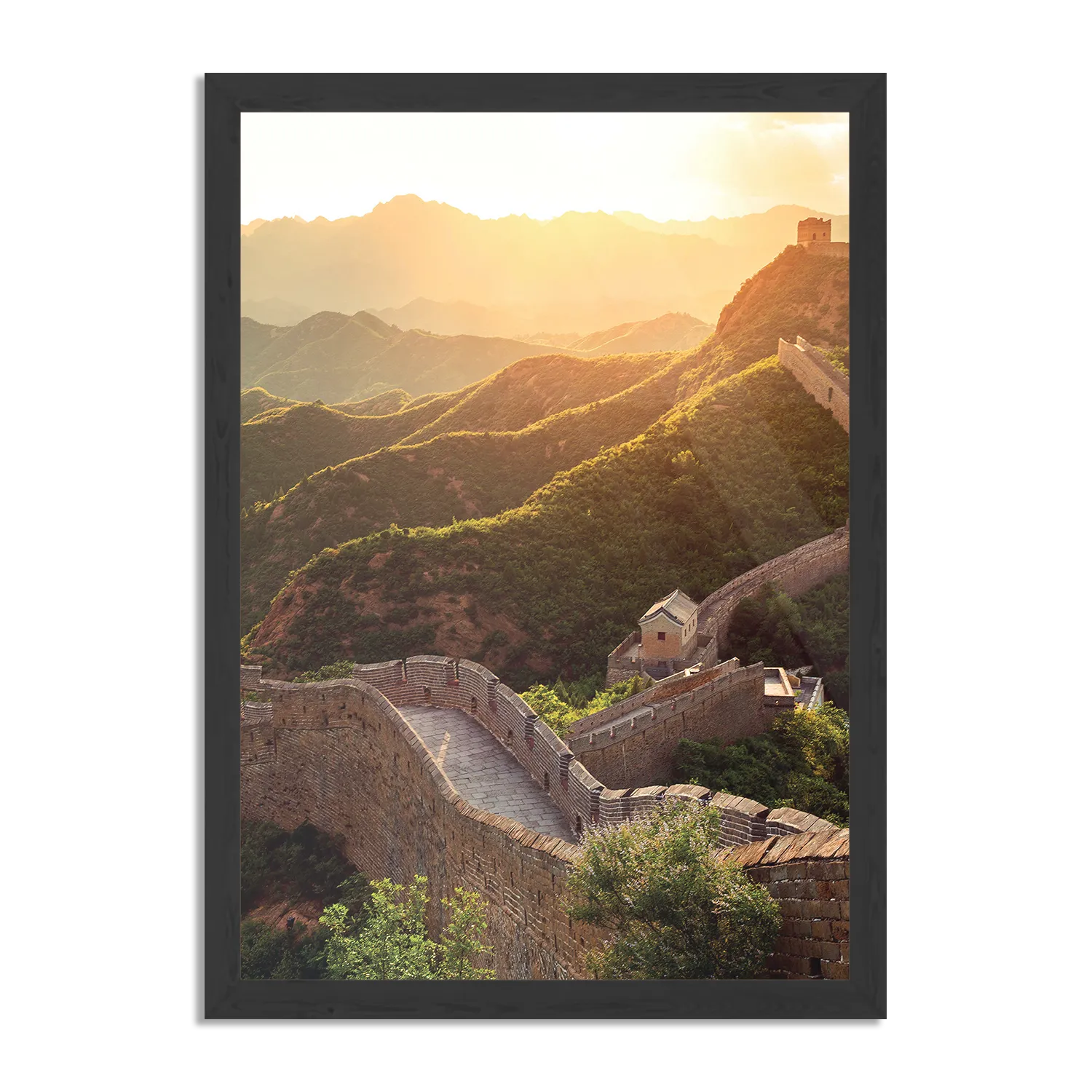 Poster De Chinese muur Rechthoek Verticaal Met Lijst Template PBL 50 70 Verticaal Natuur 49 1