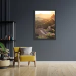 Poster De Chinese muur Rechthoek Verticaal Met Lijst Template PBL 50 70 Verticaal Natuur 49 2