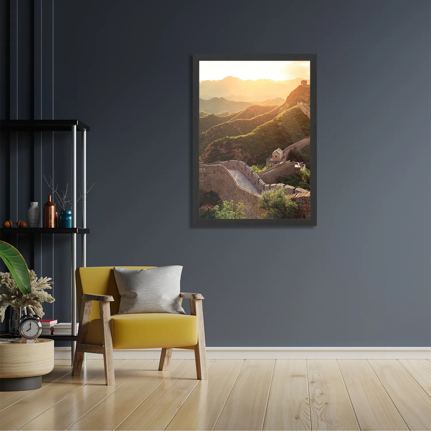 Poster De Chinese muur Rechthoek Verticaal Met Lijst Template PBL 50 70 Verticaal Natuur 49 2