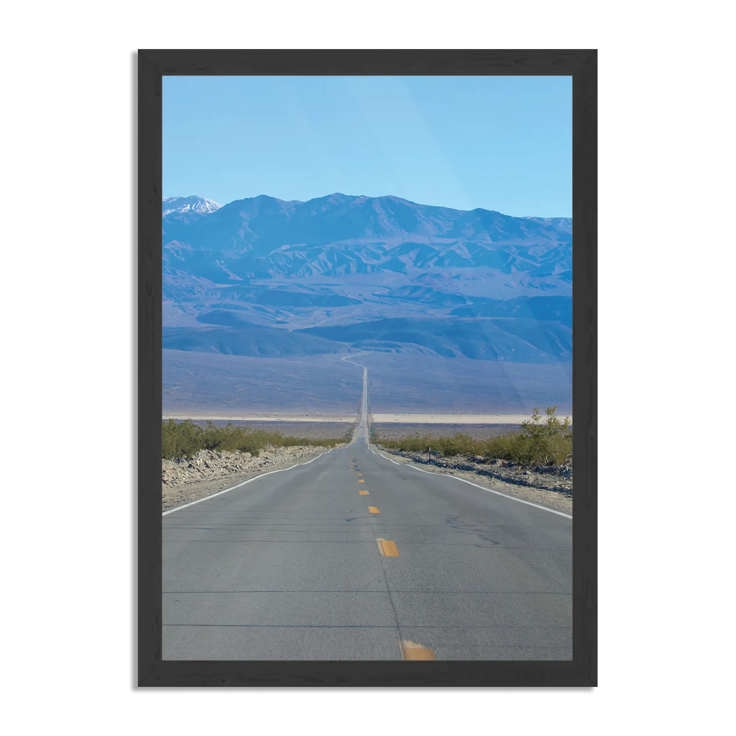 Poster The road in Deathvalley Rechthoek Verticaal Met Lijst Template PBL 50 70 Verticaal Natuur 5 1