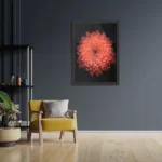 Poster Oranje Dahlia Rechthoek Verticaal Met Lijst Template PBL 50 70 Verticaal Natuur 53 2