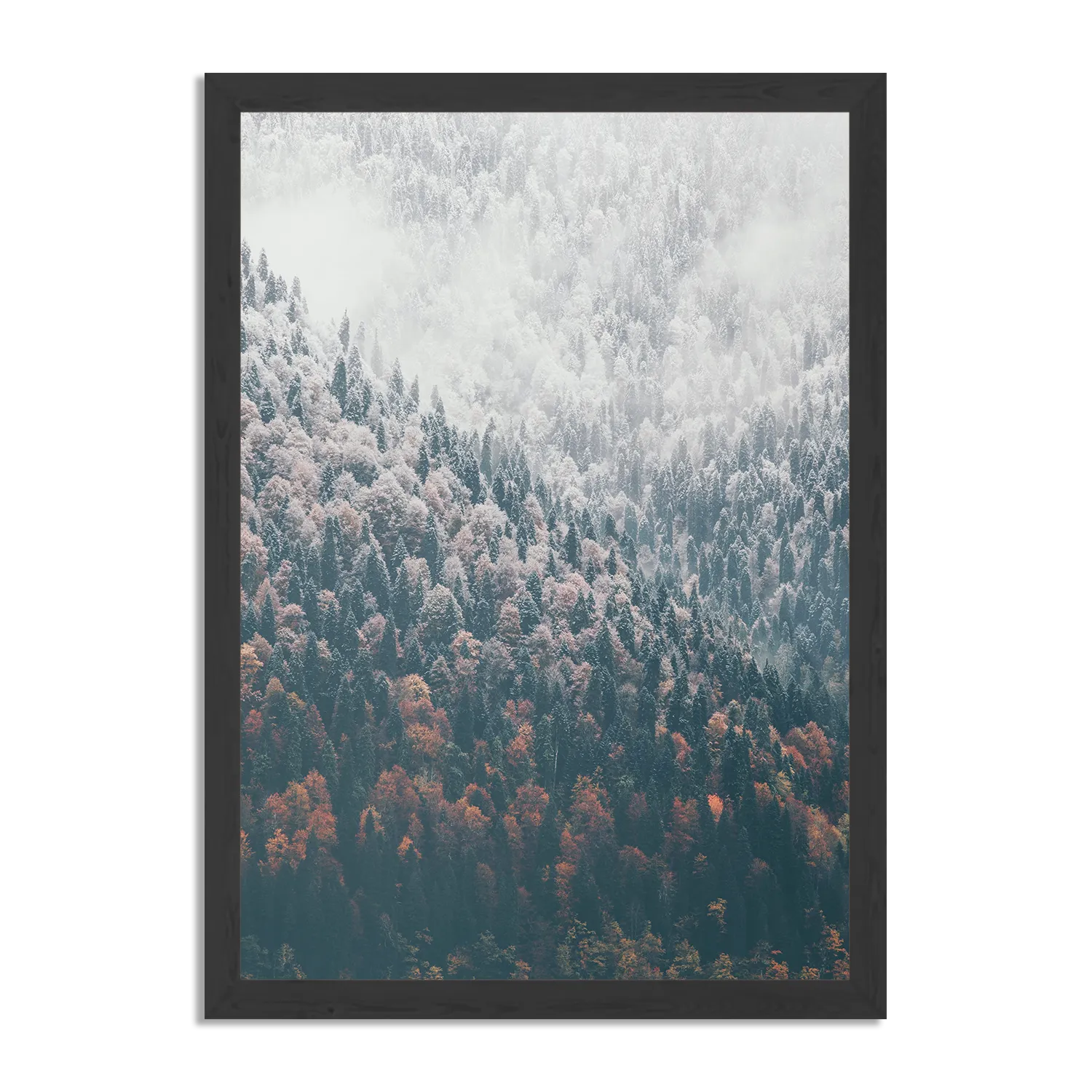 Poster Van herfst naar winter Rechthoek Verticaal Met Lijst Template PBL 50 70 Verticaal Natuur 59 1