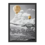 Poster De gele Ballon Rechthoek Verticaal Met Lijst Template PBL 50 70 Verticaal Natuur 6 1