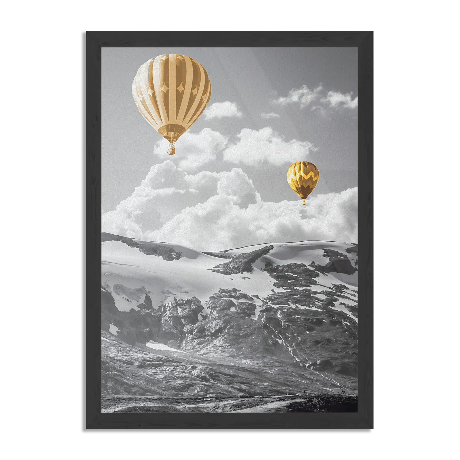 Poster De gele Ballon Rechthoek Verticaal Met Lijst Template PBL 50 70 Verticaal Natuur 6 1