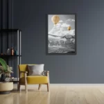 Poster De gele Ballon Rechthoek Verticaal Met Lijst Template PBL 50 70 Verticaal Natuur 6 2