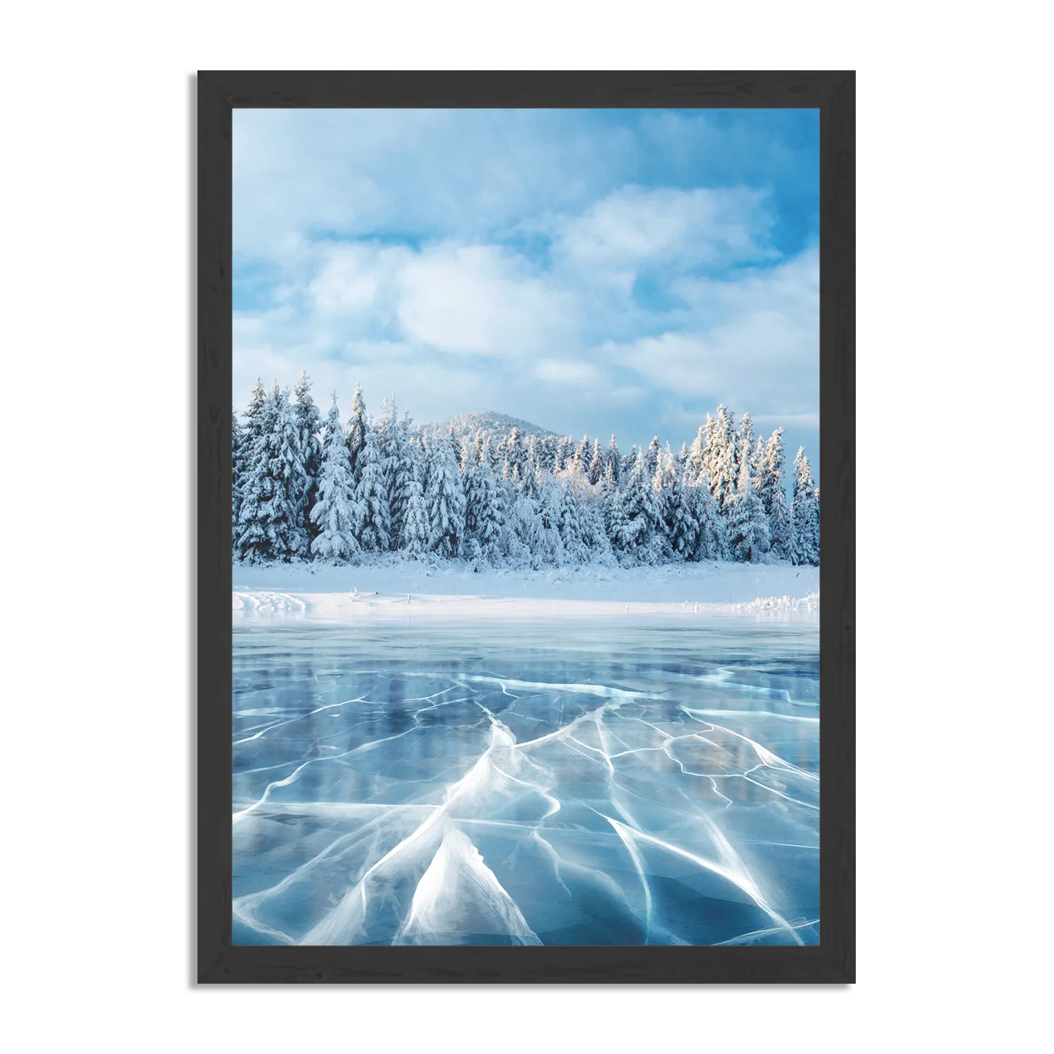 Poster Ijzige winter Rechthoek Verticaal Met Lijst Template PBL 50 70 Verticaal Natuur 63 1