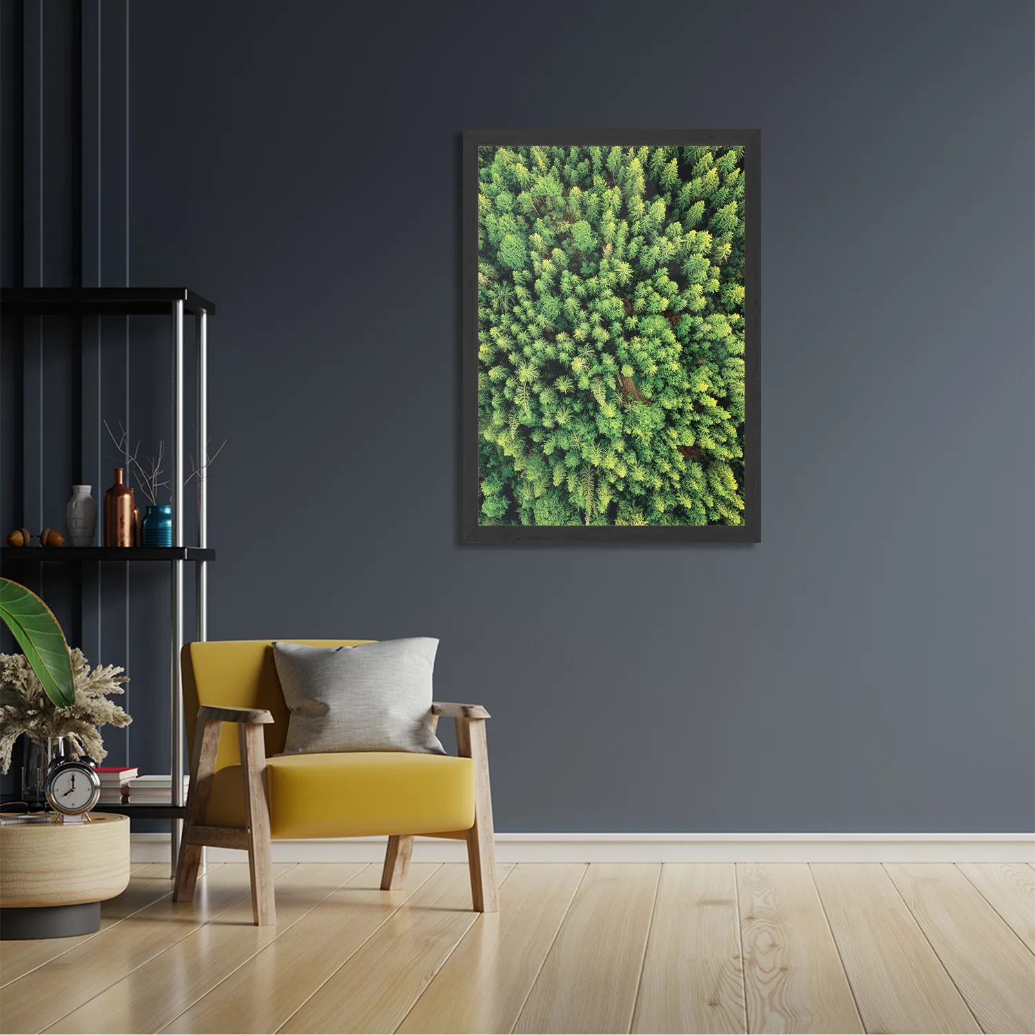 Poster Het groene bos Rechthoek Verticaal Met Lijst Template PBL 50 70 Verticaal Natuur 64 2