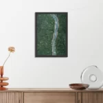 Poster Ruige rivier door bos Rechthoek Verticaal Met Lijst Template PBL 50 70 Verticaal Natuur 65 3