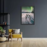 Poster Huskies door Lapland Rechthoek Verticaal Met Lijst Template PBL 50 70 Verticaal Natuur 66 2