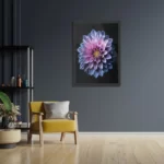 Poster Paarse Dahlia Rechthoek Verticaal Met Lijst Template PBL 50 70 Verticaal Natuur 67 2