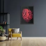 Poster Rood Paarse Dahlia Rechthoek Verticaal Met Lijst Template PBL 50 70 Verticaal Natuur 75 2