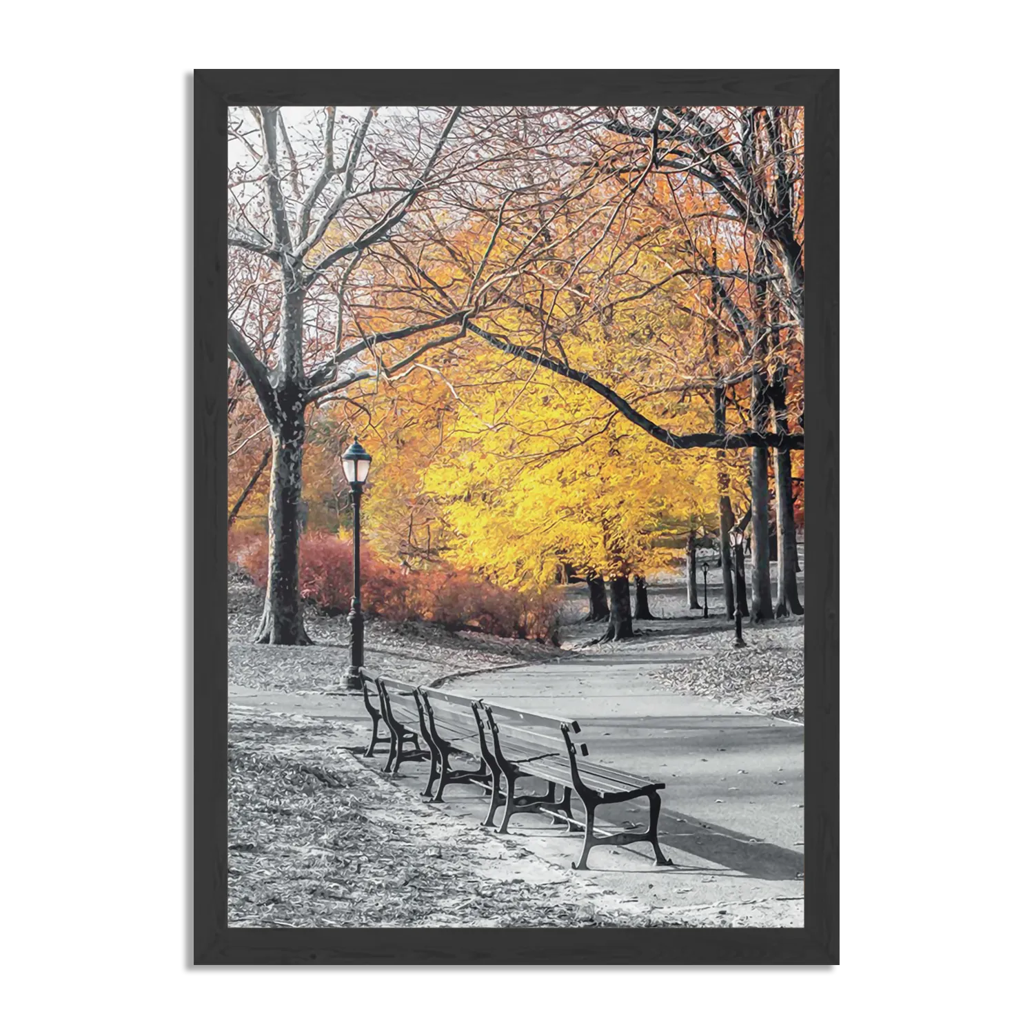 Poster De gele Steiger Rechthoek Verticaal Met Lijst Template PBL 50 70 Verticaal Natuur 8 1