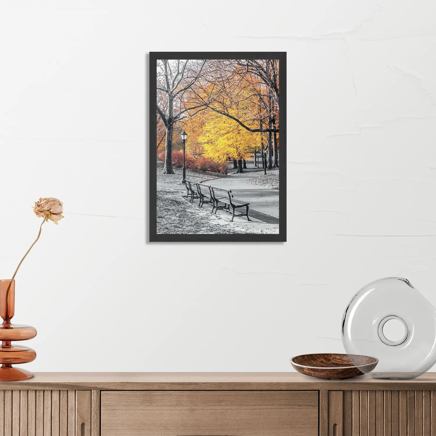 Poster De gele Steiger Rechthoek Verticaal Met Lijst Template PBL 50 70 Verticaal Natuur 8 3