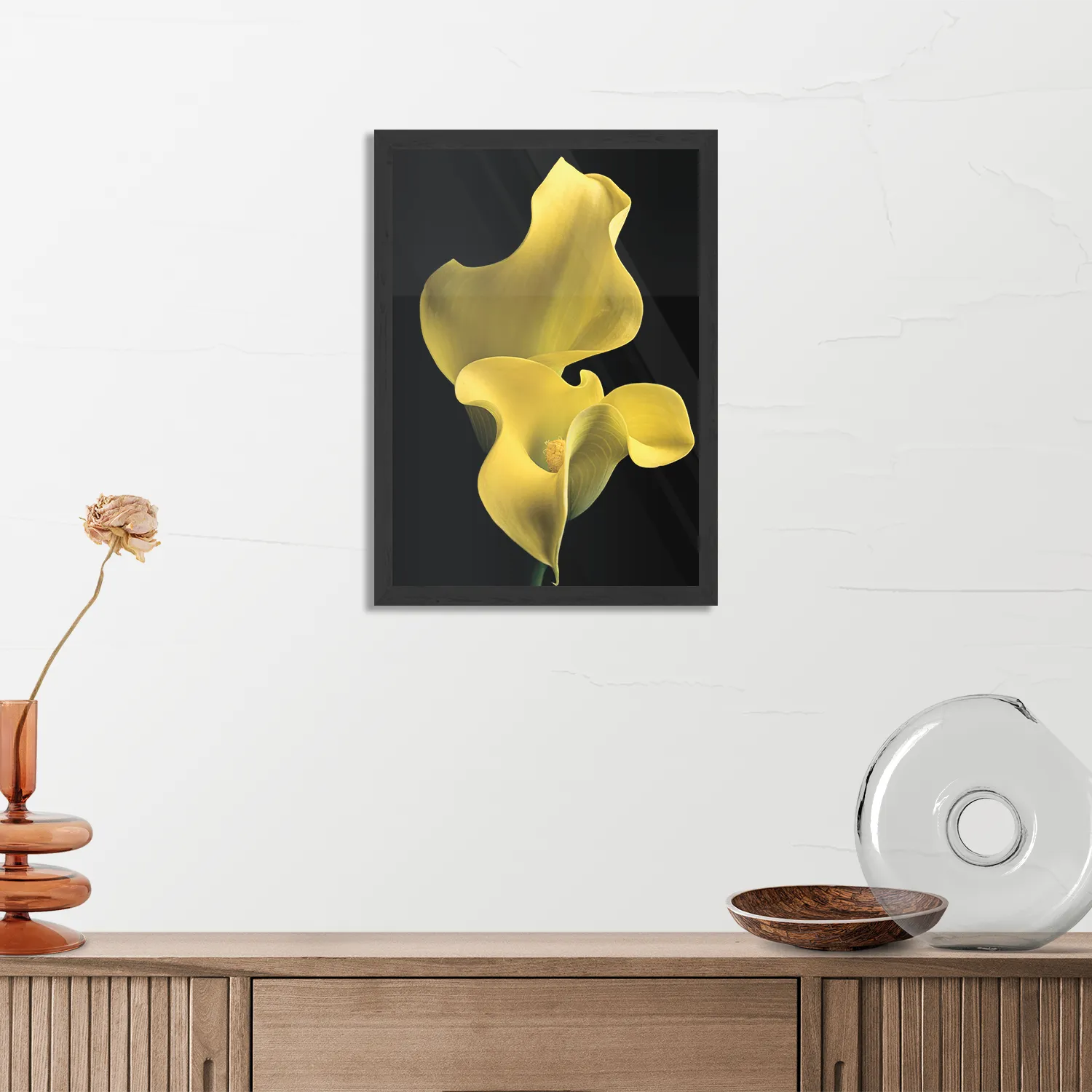 Poster Aronskelk Rechthoek Verticaal Met Lijst Template PBL 50 70 Verticaal Natuur 87 3