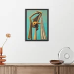 Poster Picasso Badgast met strandbal 1929 Rechthoek Verticaal Met Lijst Template PBL 50 70 Verticaal Om 11 3