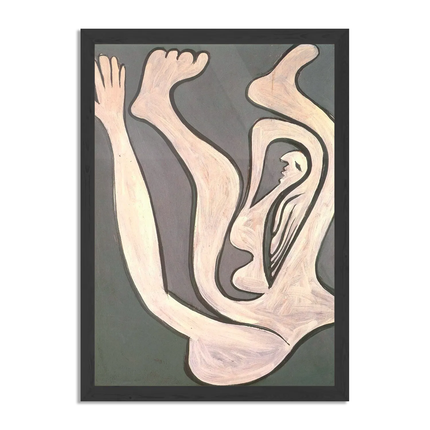 Poster Picasso Vrouwlijke acrobaat 1930 Rechthoek Verticaal Met Lijst Template PBL 50 70 Verticaal Om 17 1