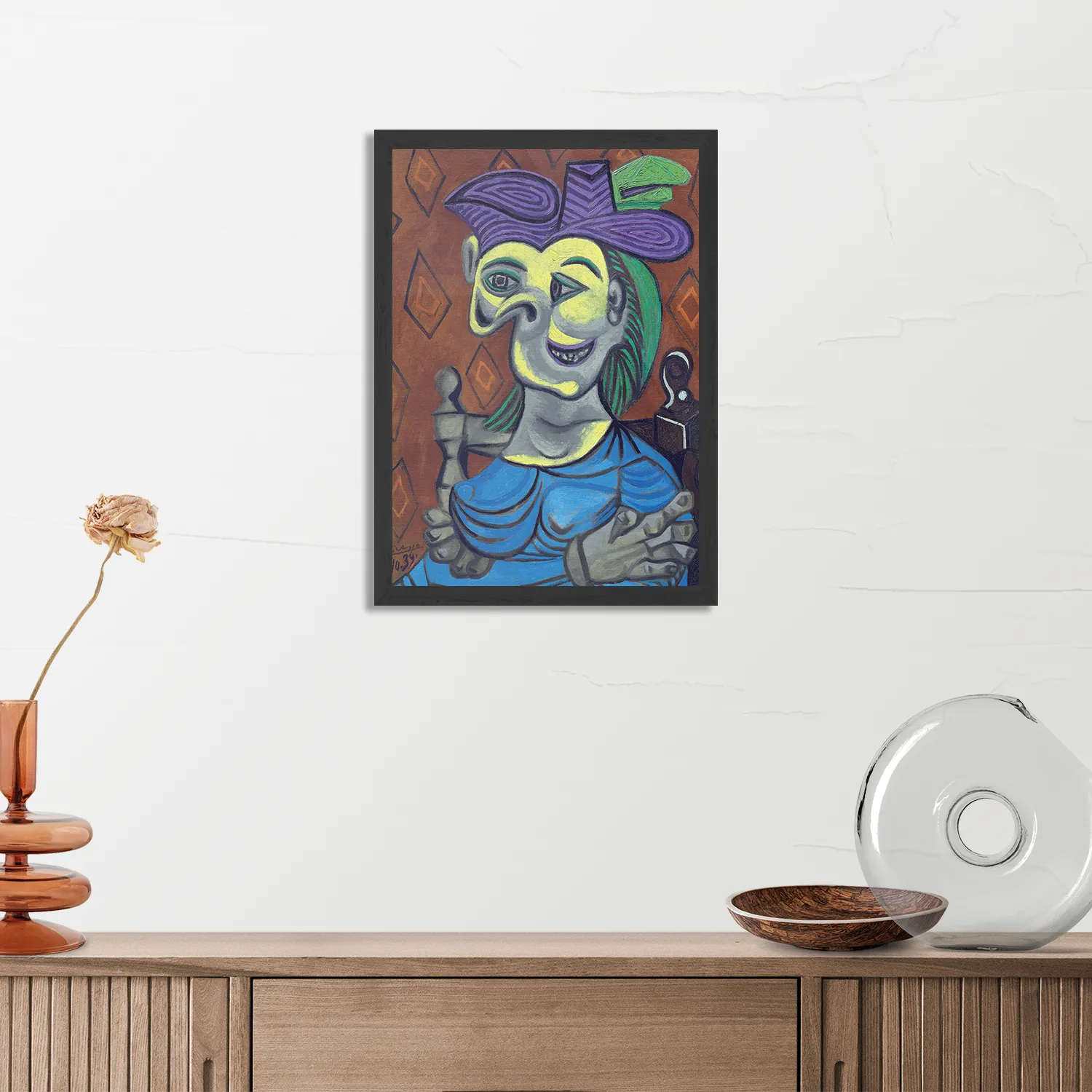 Template_PBL_50-70_Verticaal_Om_18-3 Poster Picasso Femme Assise 1939 Rechthoek Verticaal Met Lijst Template PBL 50 70 Verticaal Om 18 3