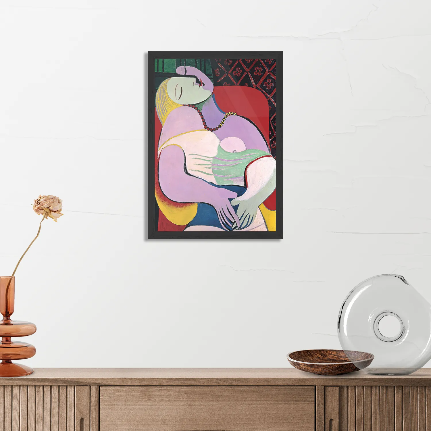 Poster Picasso Een Droom 1932 Rechthoek Verticaal Met Lijst Template PBL 50 70 Verticaal Om 8 3