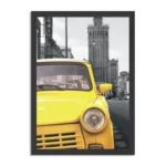 Poster Old School Gele Taxi 02 Rechthoek Verticaal Met Lijst Template PBL 50 70 Verticaal Retro 16 1