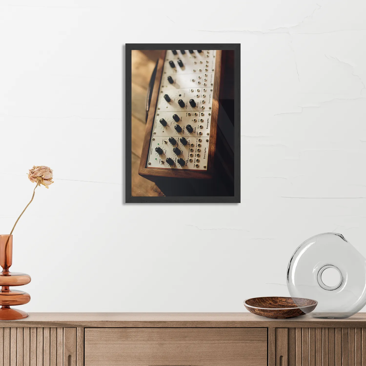 Poster Old School Fotocamera Rechthoek Verticaal Met Lijst Template PBL 50 70 Verticaal Retro 3 3