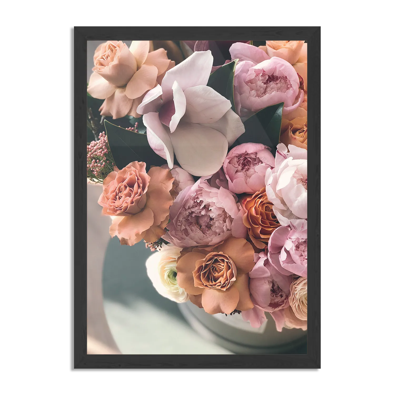 Poster Rozen Boeket Rechthoek Verticaal Met Lijst Template PBL 50 70 Verticaal Romantisch 12 1