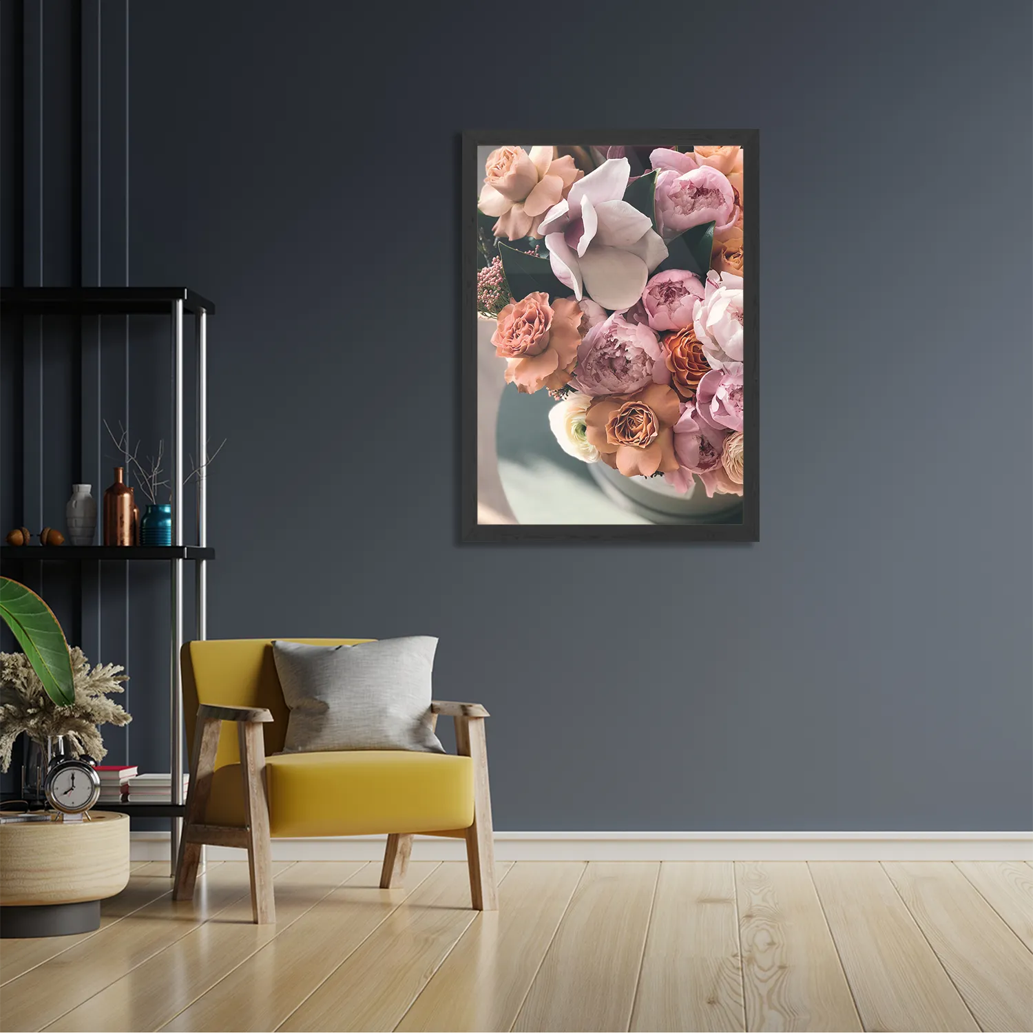 Poster Rozen Boeket Rechthoek Verticaal Met Lijst Template PBL 50 70 Verticaal Romantisch 12 2