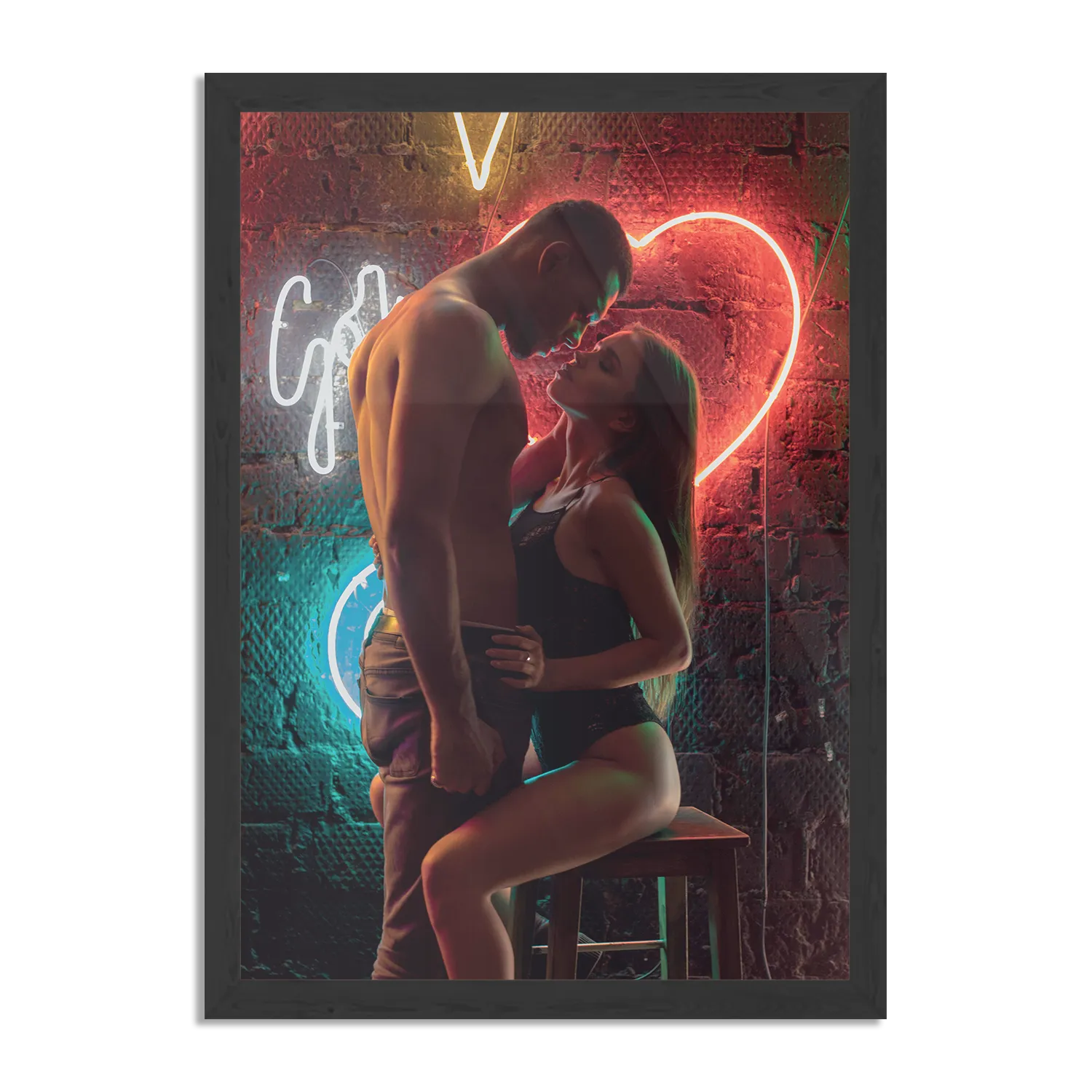 Poster Living The Sexy Life Rechthoek Verticaal Met Lijst Template PBL 50 70 Verticaal Romantisch 18 1