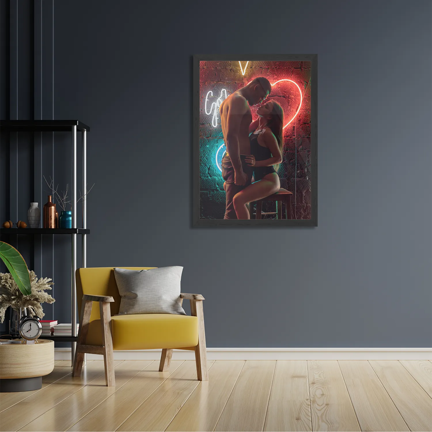 Poster Living The Sexy Life Rechthoek Verticaal Met Lijst Template PBL 50 70 Verticaal Romantisch 18 2