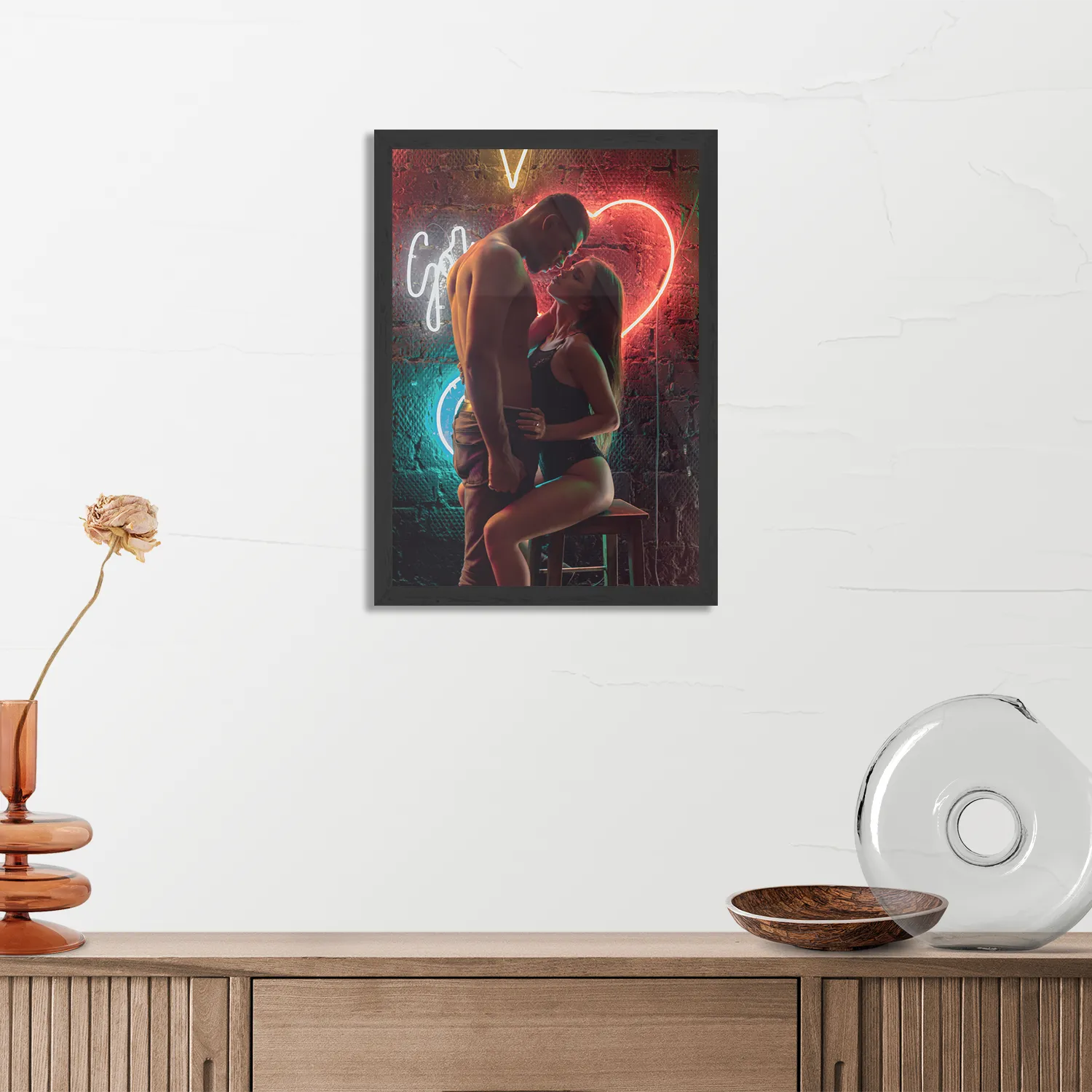 Poster Living The Sexy Life Rechthoek Verticaal Met Lijst Template PBL 50 70 Verticaal Romantisch 18 3