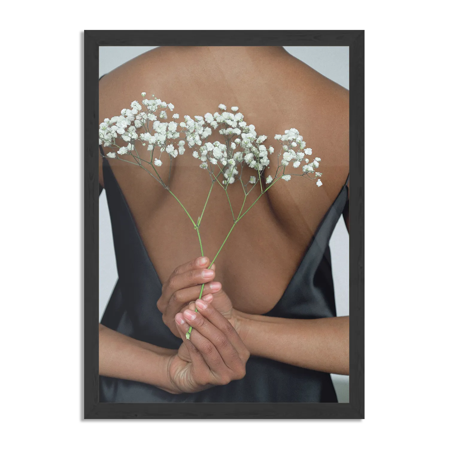 Poster Witte Gipskruid Rechthoek Verticaal Met Lijst Template PBL 50 70 Verticaal Romantisch 2 1