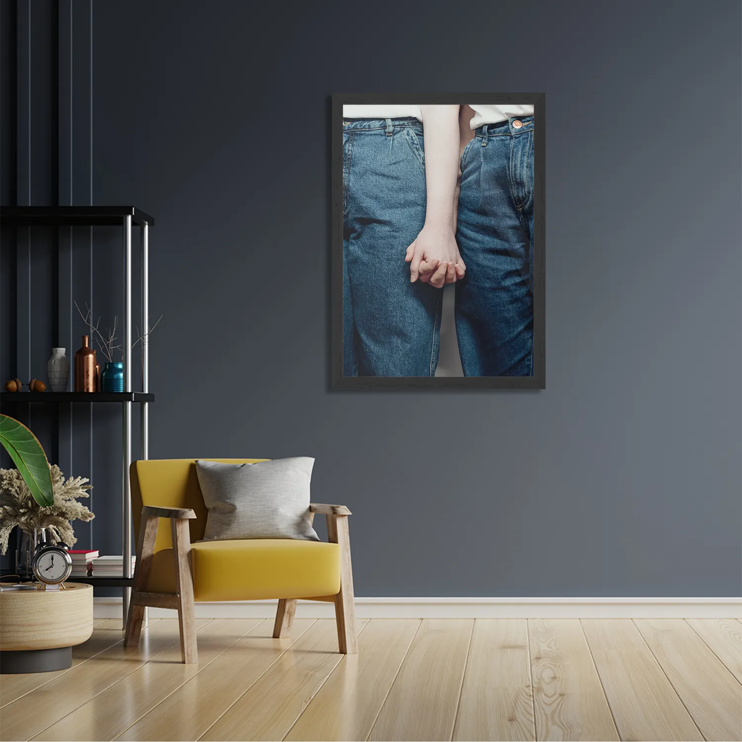 Poster Hand In Hand Rechthoek Verticaal Met Lijst Template PBL 50 70 Verticaal Romantisch 4 2