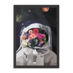Poster The love astronaut Rechthoek Verticaal Met Lijst Template PBL 50 70 Verticaal Ruimtevaart 12 1