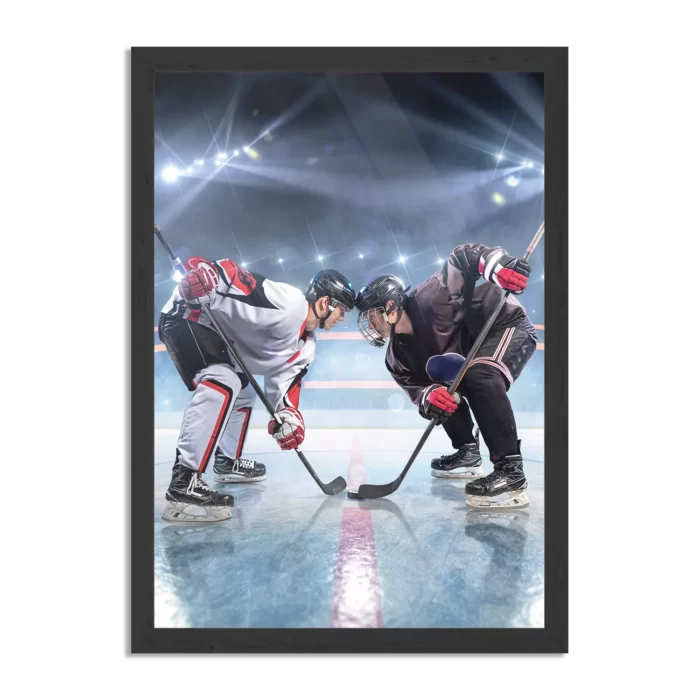 Poster Ijshockey Battle Rechthoek Verticaal Met Lijst Template PBL 50 70 Verticaal Sport 13 1