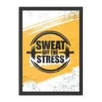 Poster Sweat Off Time Stress Rechthoek Verticaal Met Lijst Template PBL 50 70 Verticaal Sport 15 1