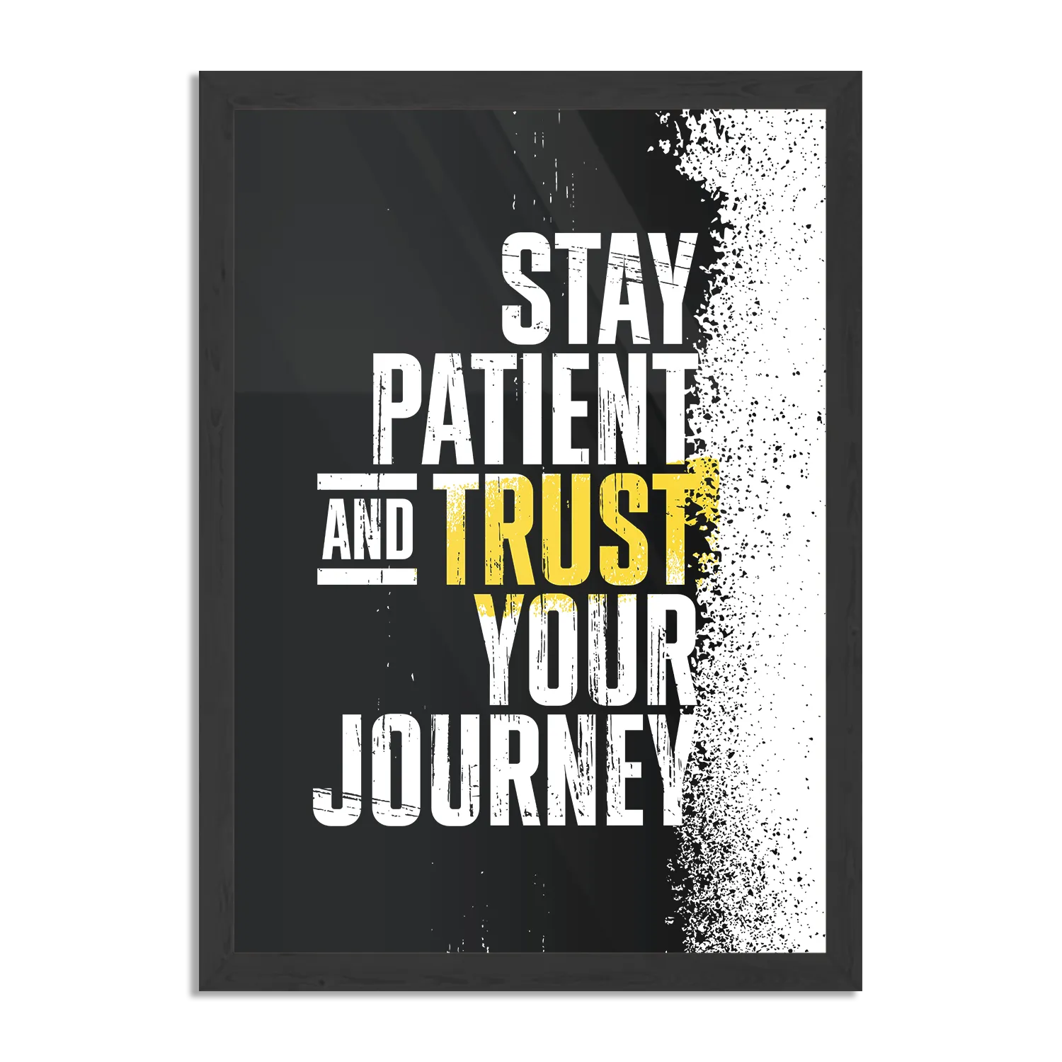 Poster Stay Patient And Trust Your Journey Rechthoek Verticaal Met Lijst Template PBL 50 70 Verticaal Sport 21 1