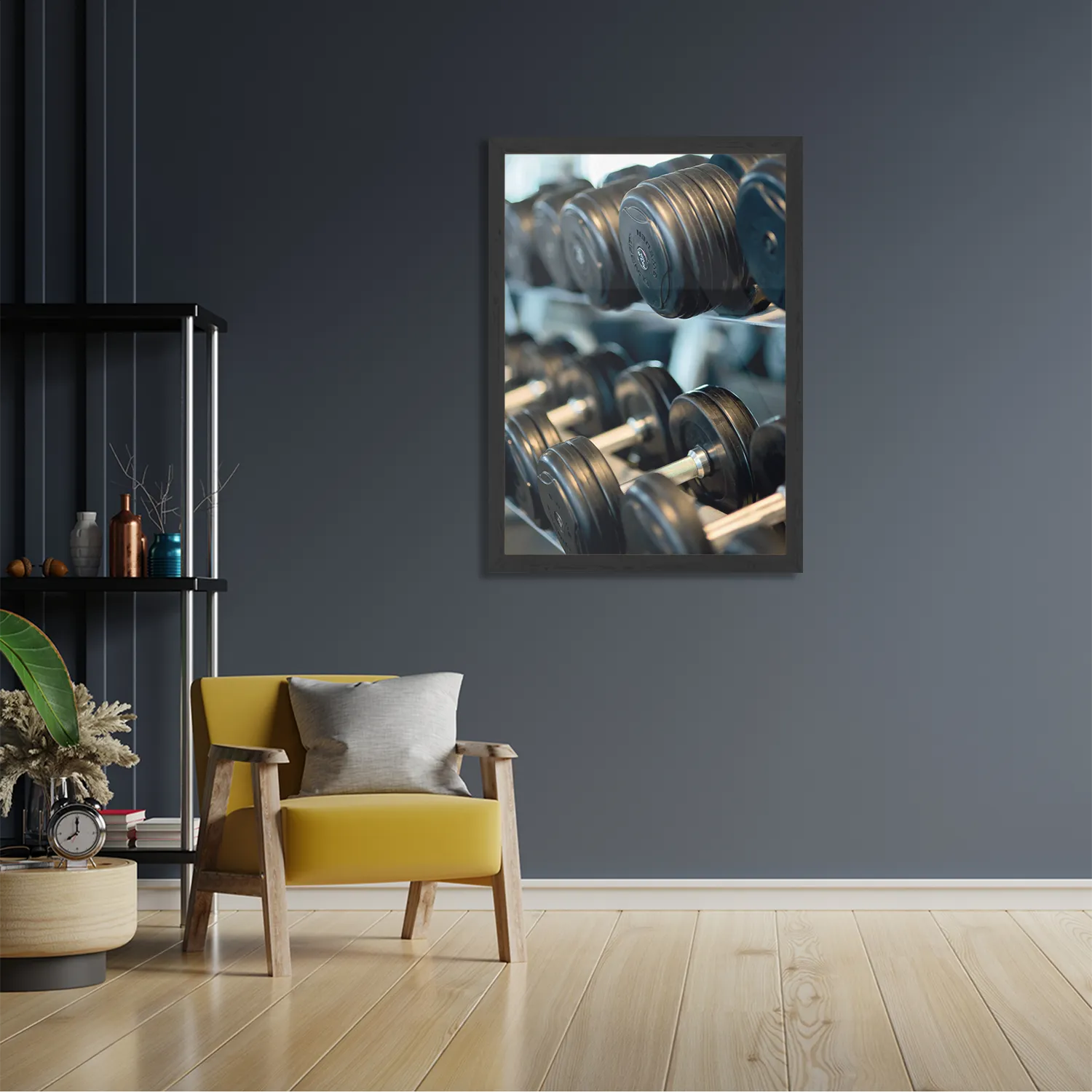 Poster Halters In De Sportschool Rechthoek Verticaal Met Lijst Template PBL 50 70 Verticaal Sport 5 2