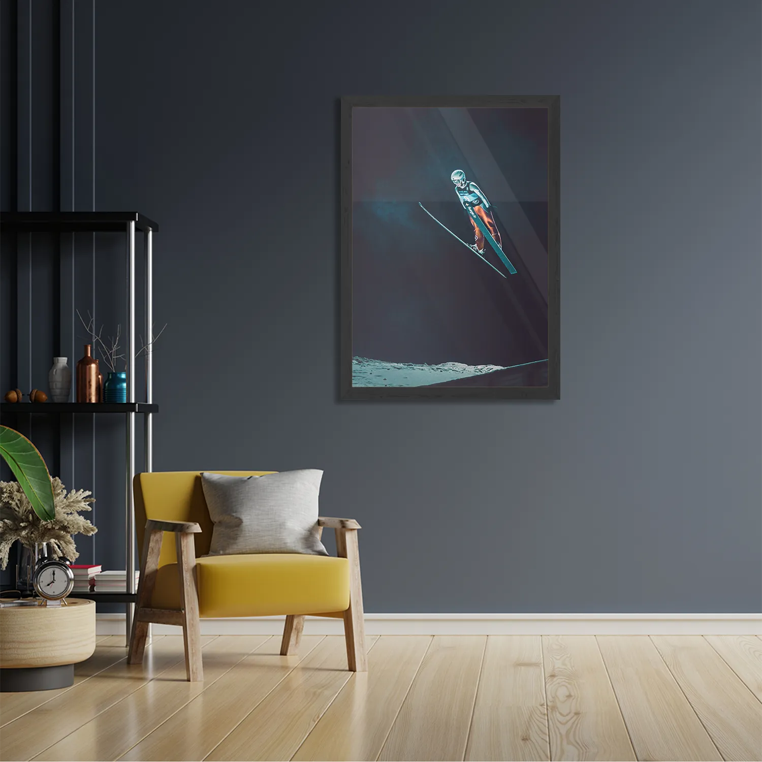 Poster Schansspringen In De Nacht Rechthoek Verticaal Met Lijst Template PBL 50 70 Verticaal Sport 6 2