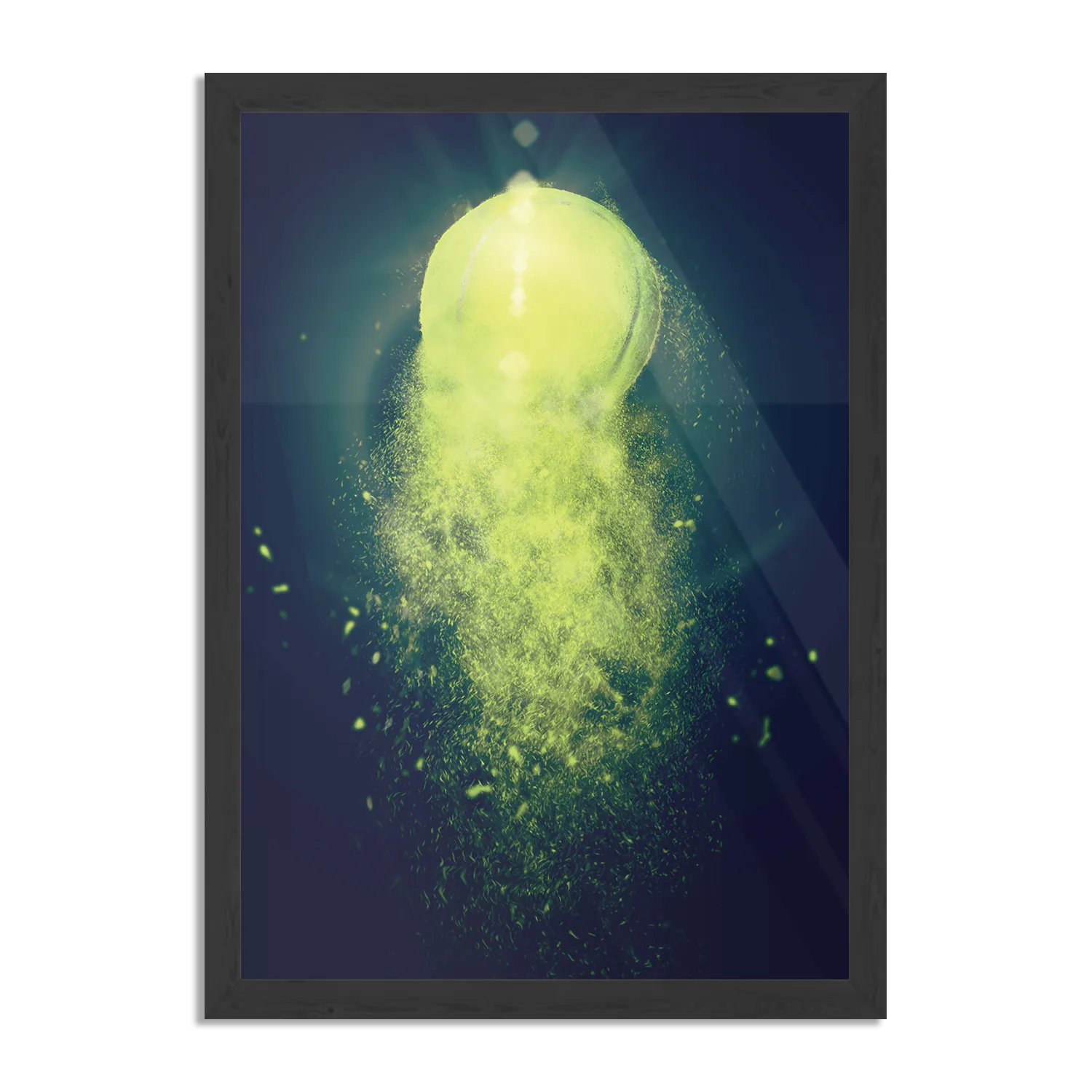 Poster Tennisbal Rechthoek Verticaal Met Lijst Template PBL 50 70 Verticaal Sport 8 1