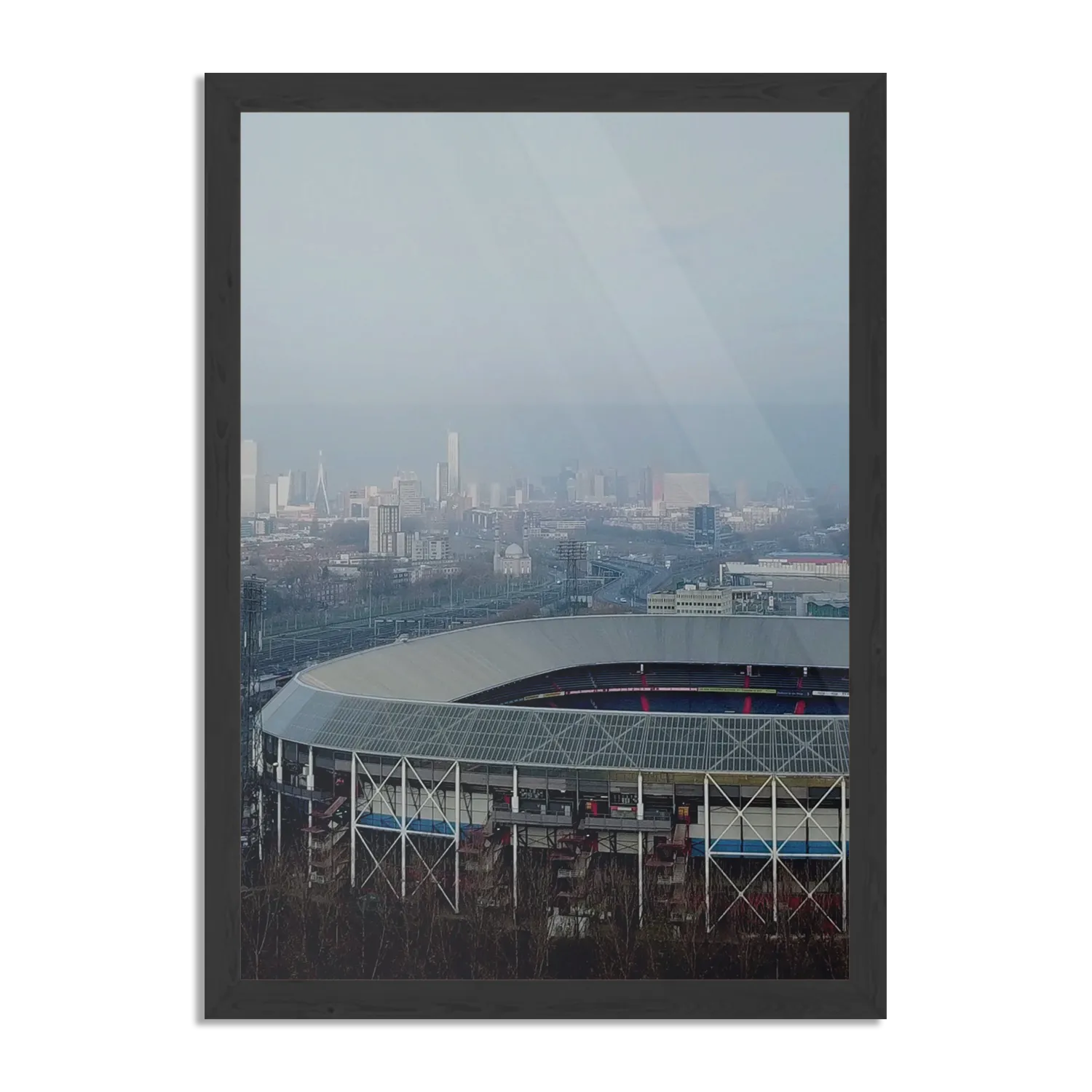 Poster Stadion Feijenoord De Kuip 01 Rechthoek Verticaal Met Lijst Template PBL 50 70 Verticaal Steden 102 1