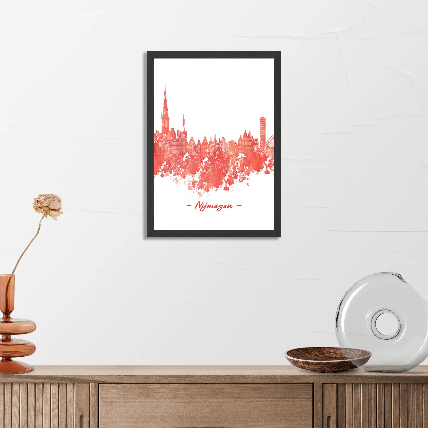 Template_PBL_50-70_Verticaal_Steden_12-3 Poster Skyline Nijmgen Watercolor Paint Rechthoek Verticaal Met Lijst Template PBL 50 70 Verticaal Steden 12 3