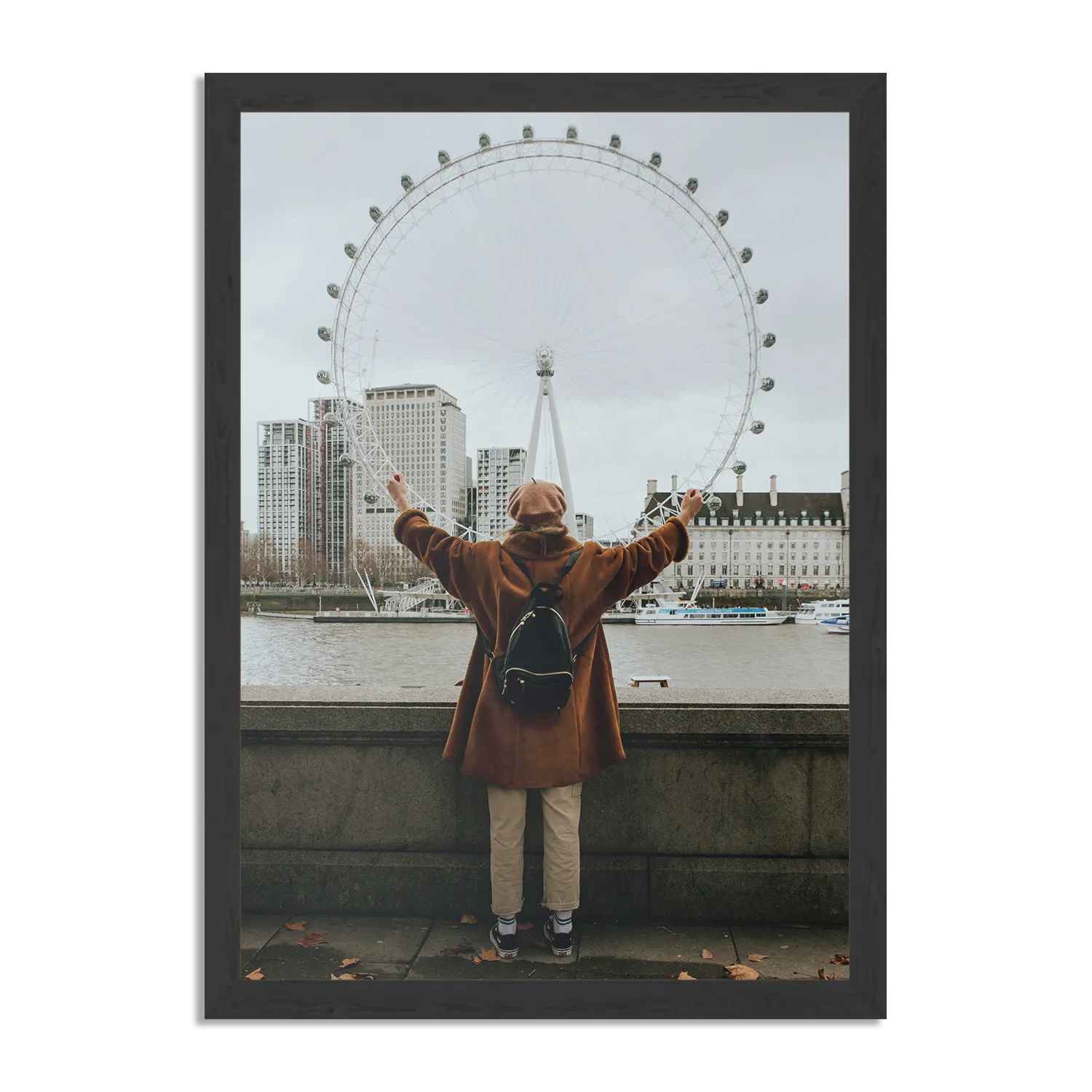 Poster London Eye Rechthoek Verticaal Met Lijst Template PBL 50 70 Verticaal Steden 14 1