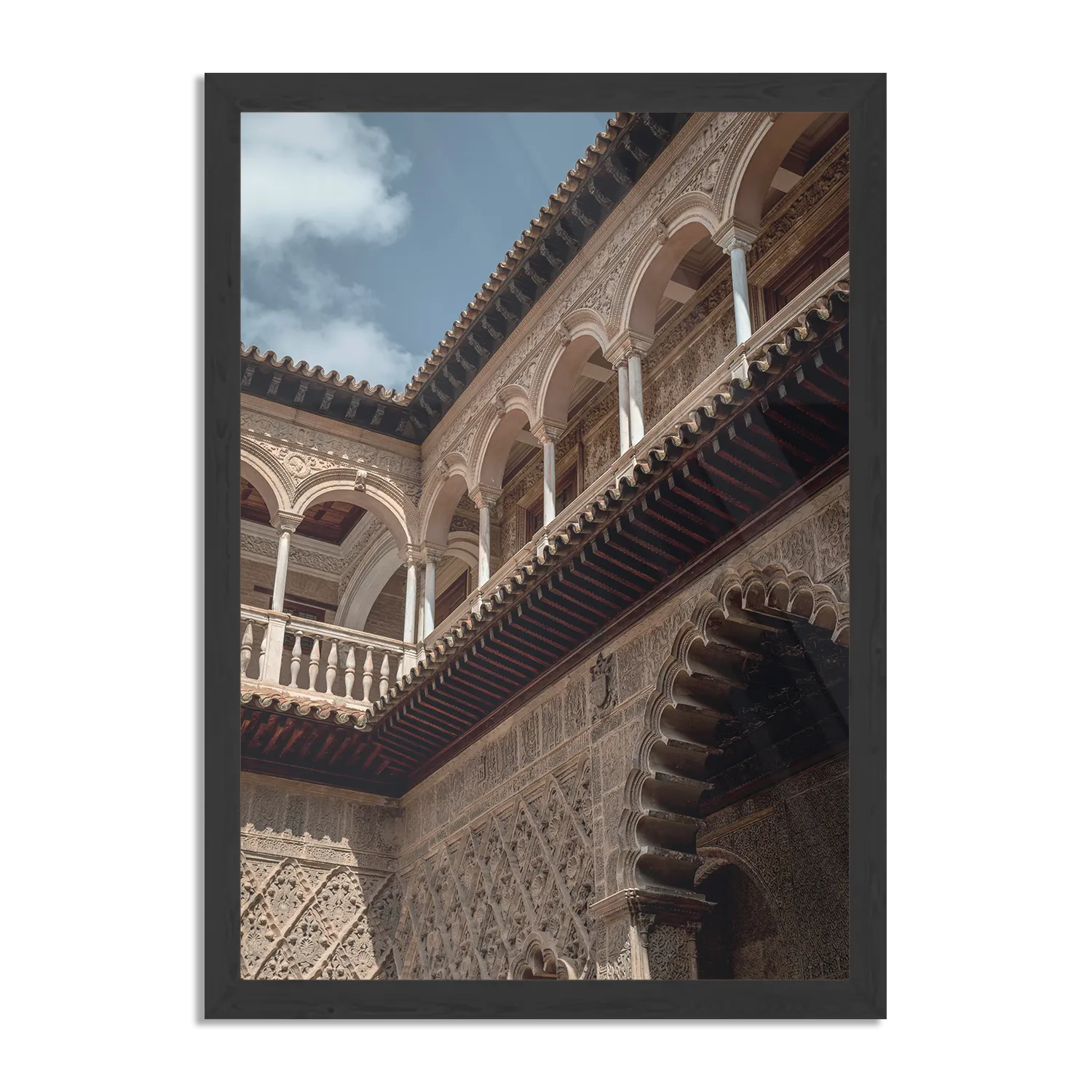 Poster Koninklijk Paleis van Sevilla Rechthoek Verticaal Met Lijst Template PBL 50 70 Verticaal Steden 15 1