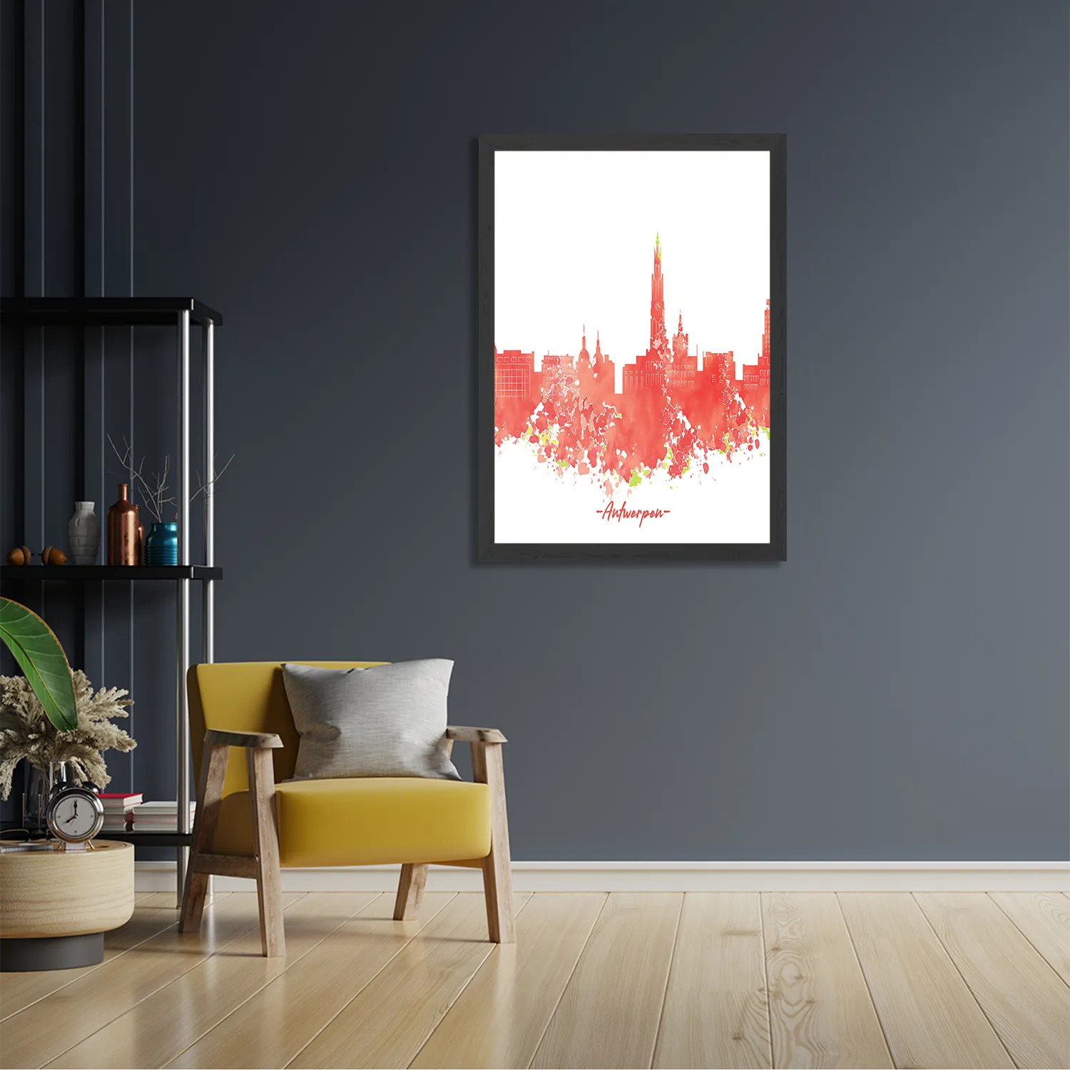 Template_PBL_50-70_Verticaal_Steden_2-2 Poster Skyline Antwerpen Watercolor Paint Rechthoek Verticaal Met Lijst Template PBL 50 70 Verticaal Steden 2 2