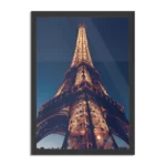 Poster Eiffeltoren Parijs at Night Rechthoek Verticaal Met Lijst Template PBL 50 70 Verticaal Steden 23 1